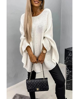 Nadine | Damen Pullover mit weitem Schnitt in Creme