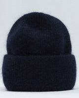 Damen und Herren Strick Mütze in Marineblau