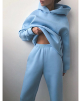 Nina | Damen Jogginganzug mit Hose und Oberteil in Blau