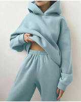 Nina | Damen Jogginganzug mit Hose und Oberteil in Hellblau