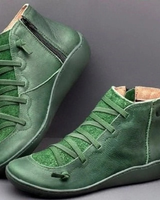 Noemi | Damen Orthopädische Boots Mit Reißverschluss Und Komfort Design in Grün