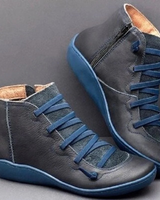 Noemi | Damen Orthopädische Boots Mit Reißverschluss Und Komfort Design in Blau