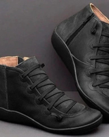 Noemi | Damen Orthopädische Boots Mit Reißverschluss Und Komfort Design in Schwarz