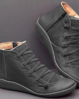 Noemi | Damen Orthopädische Boots Mit Reißverschluss Und Komfort Design in Grau