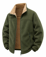 Bridley – Fleecejacke Mit Reißverschluss Und Sherpa Futter in Grün