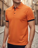 Lennart | Herren Kurzarm Poloshirt Regular Fit in Orange