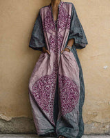 Flavie – Bedruckter Jumpsuit Mit Weitem Bein in Rosa