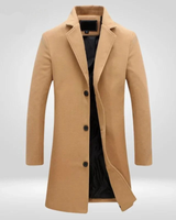 Oskar | Herren Moderne Winterjacke Langarm in Beige