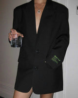 Oversize Blazer Damen in Schwarz