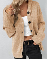 CARA – Luxuriöse Strickjacke für Damen in Khaki