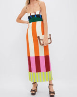 Paloma | Damen Maxikleid Multi-Look Vielseitig Elegant in Mehrfarbig