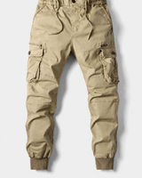 Herren-Jogginghose im Cargo-Stil mit mehreren Taschen und Reißverschluss – Nicolai in Beige