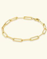Paperclip Armband Gold in Gold