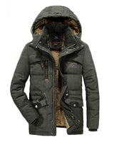 Winterjacke mit Kapuze Style: Eleganz und Wärme für Männer in Grün