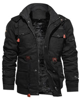 Thermojacke ÉléganceHiver Wärme und Stil Multipockets in Schwarz