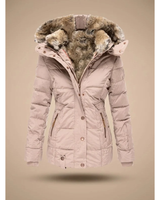 Patricia | Damen Puffer Winterjacke mit Kapuze und Angenehmer Form in Rosa