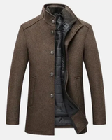 Paul | Herren Klassische Warme Winterjacke in Braun