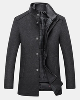 Paul | Herren Klassische Warme Winterjacke in Grau