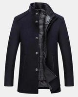Paul | Herren Klassische Warme Winterjacke in Blau