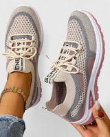 Philomena | Damen Orthopädische Mesh Sneaker in Khaki