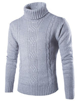 Bertrand – Warmer Strickpullover mit Rollkragen in Grau
