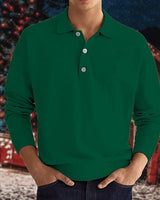 Maxim – LANGARM-POLOSHIRT in Grün