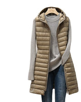 Aya - Die kuschelige und modische wattierte Jacke mit Kapuze in Khaki