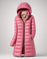 Damen ultraleichte Daunenjacke in Rosa