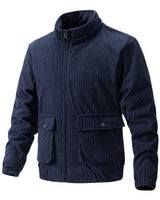 Tommy - Cordjacke mit Reißverschluss in Marineblau