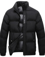 Stylische Warme Herren Winterjacke - Arvid in Schwarz