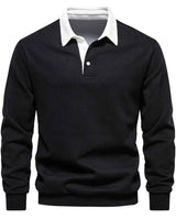 Polo Pullover Herren in Schwarz