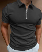 Poloshirt Herren Slim Fit in Dunkelgrau
