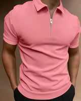 Poloshirt Herren Slim Fit in Rosa