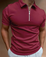 Poloshirt Herren Slim Fit in Bordeaux