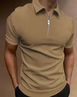 Poloshirt Herren Slim Fit in Khaki