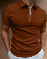 Poloshirt Herren Slim Fit in Braun