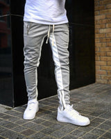 Mateo - Jogginghose mit seitlichen Streifen in Grau