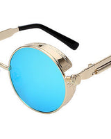 Juno | Vintage Steampunk-Sonnenbrille in Blau