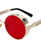 Juno | Vintage Steampunk-Sonnenbrille in Rot
