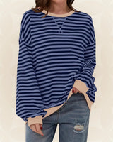Juliana | Lässiger Oversized-Pullover in Dunkelblau