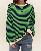 Juliana | Lässiger Oversized-Pullover in Dunkelgrün