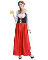 Ramona | Damen Rotes Dirndl Trachtenkleid in Rot