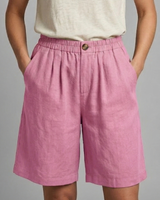 Rania | Damen Bermuda Shorts mit Kordelzug in Rosa