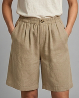 Rania | Damen Bermuda Shorts mit Kordelzug in Khaki