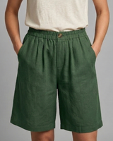 Rania | Damen Bermuda Shorts mit Kordelzug in Grün