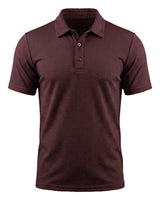 Dario | Atmungsaktives Stretch Poloshirt in Merlot Rot