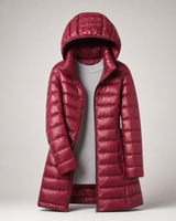 Damen ultraleichte Daunenjacke in Rot