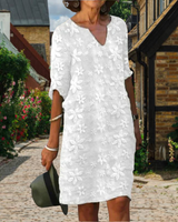 Amber - Elegantes Kleid für Damen in Weiß