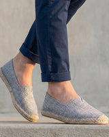 Reimar | Herren Espadrilles Schlupfschuh Jutesohle in Grau