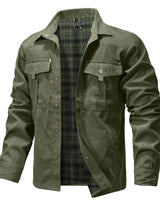 Bram - Robuste Übershirt Jacke in Grün